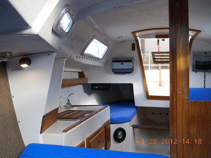 san juan 24 sailboat interior